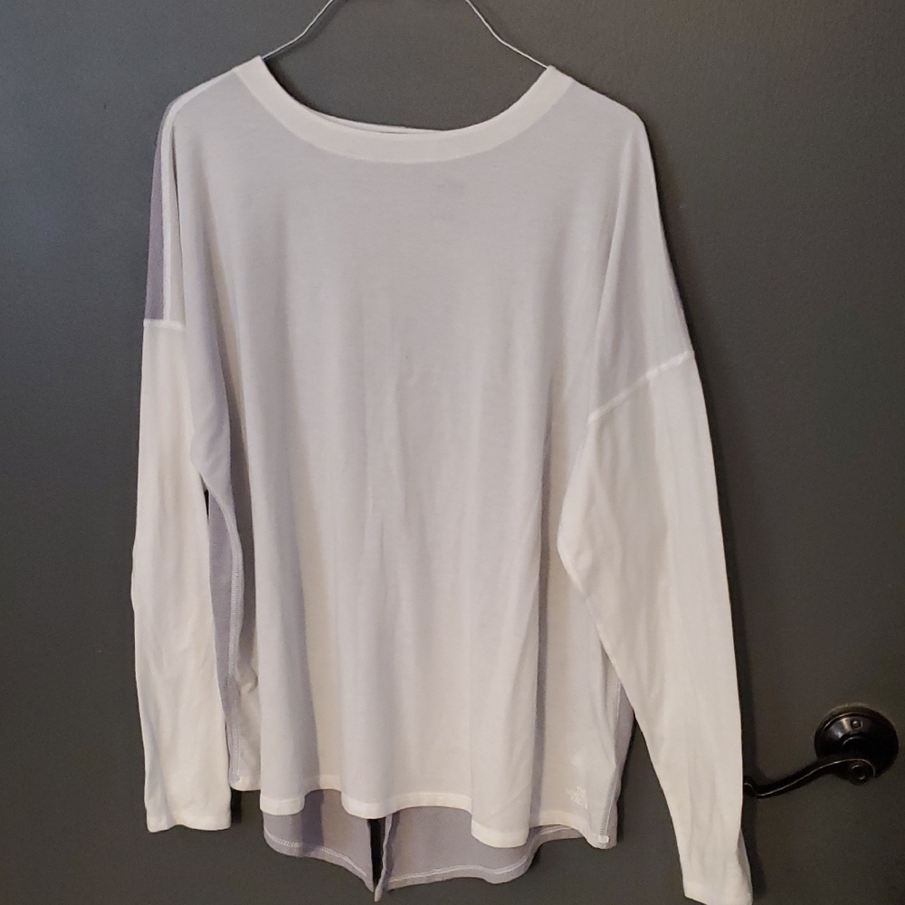 Cream Relaxed Boxy Long Sleeve Tee